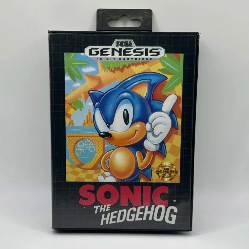 Sonic the Hedgehog 1 Sega Genesis True First 1st Print Retail Made In Japan CIB